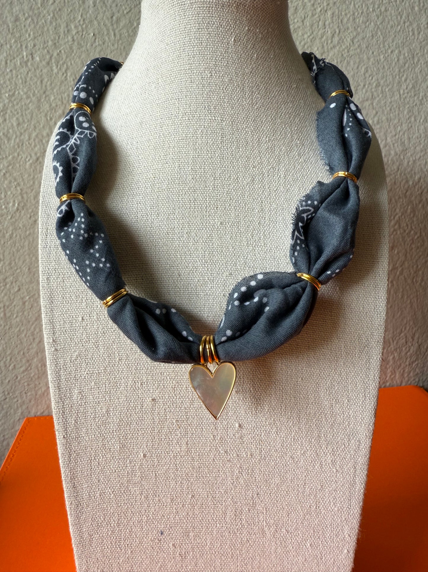 Dusty Blue w/ Mother of Pearl Heart *RESTOCK*