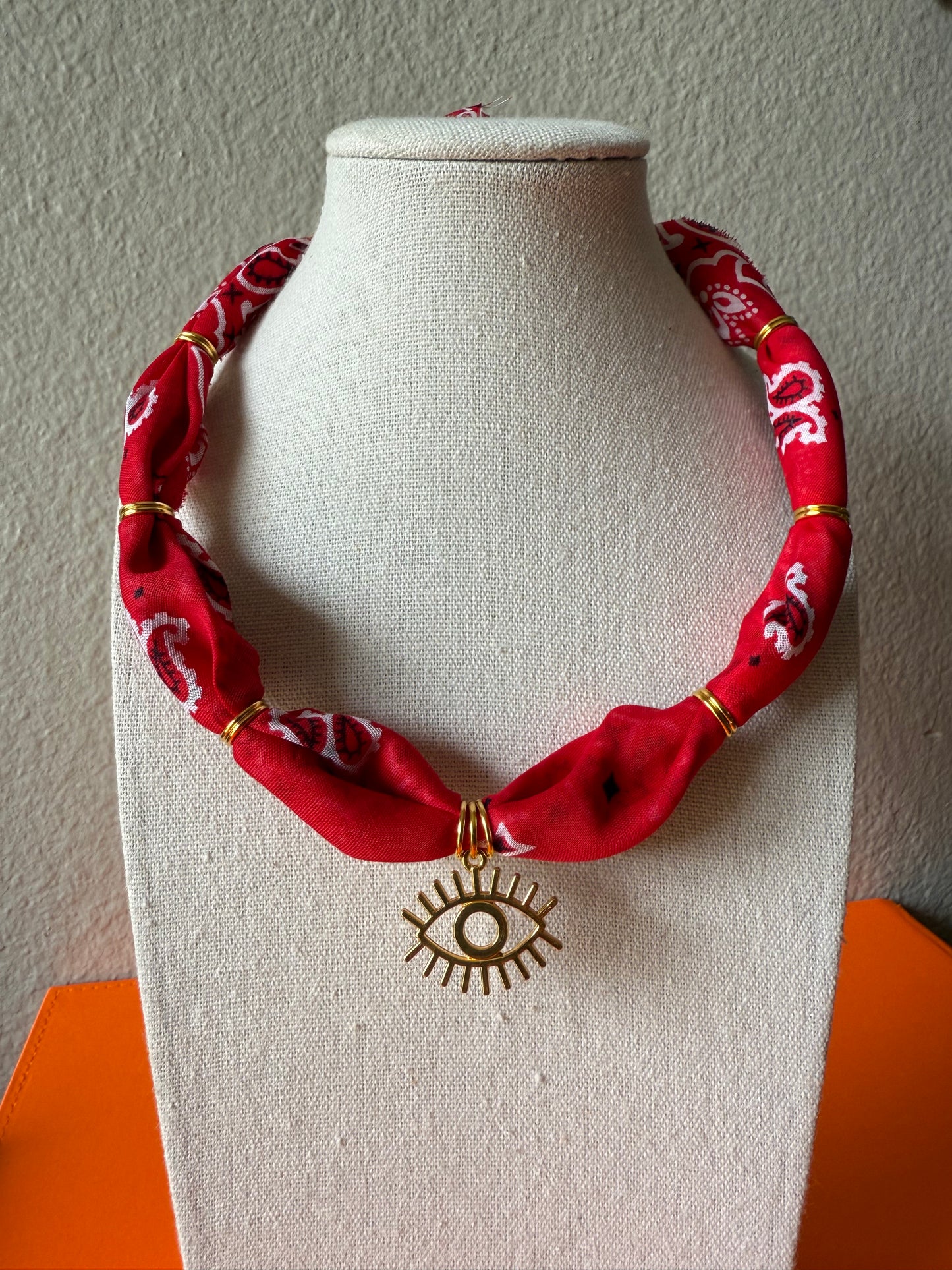 Red w/ Gold Ojo