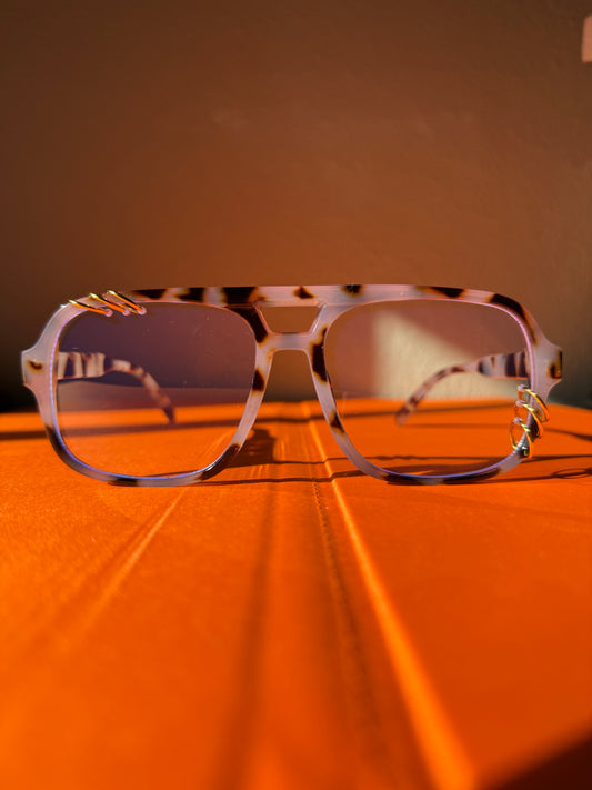 Grey Tortoise Blue Light Aviator *RESTOCK*