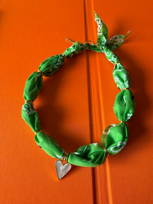 Lime w/ Mother of Pearl Heart