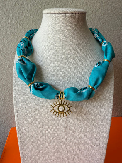 Turquoise w/ Gold Ojo