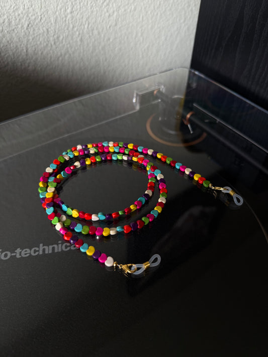 Rainbow Hearts Sunglasses Chain